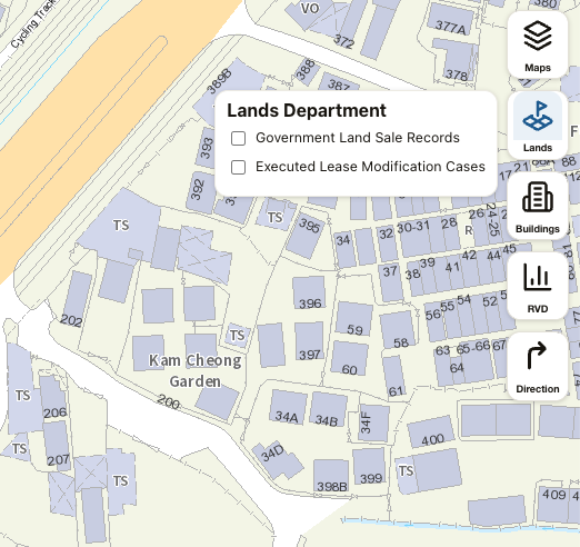 Lands Department datasets